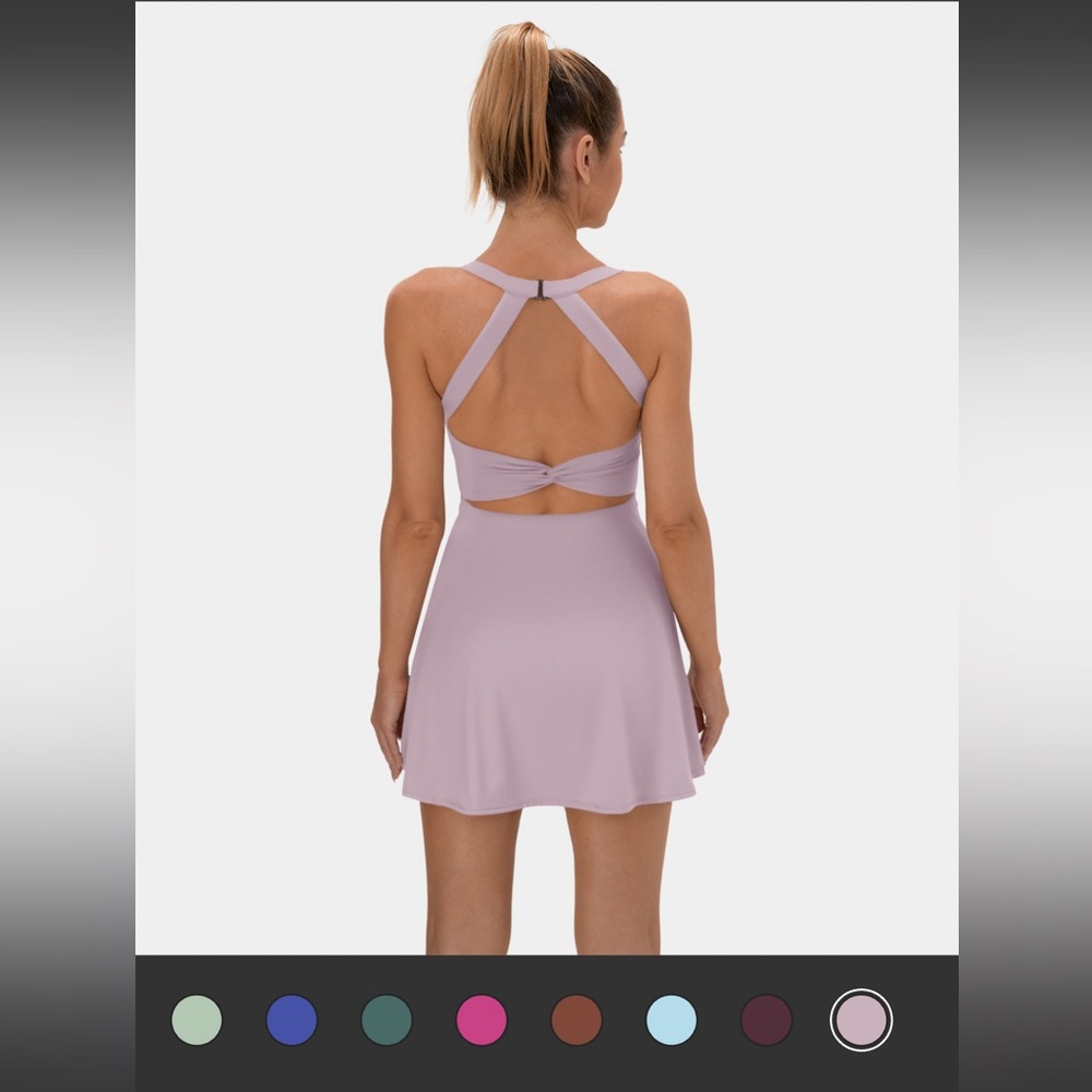 Halara Backless Twisted Active Dress - Easy Peezy Edition